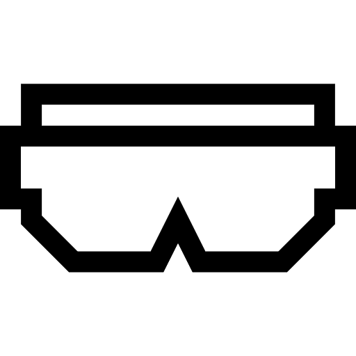 Goggle security protective equipement protection icon