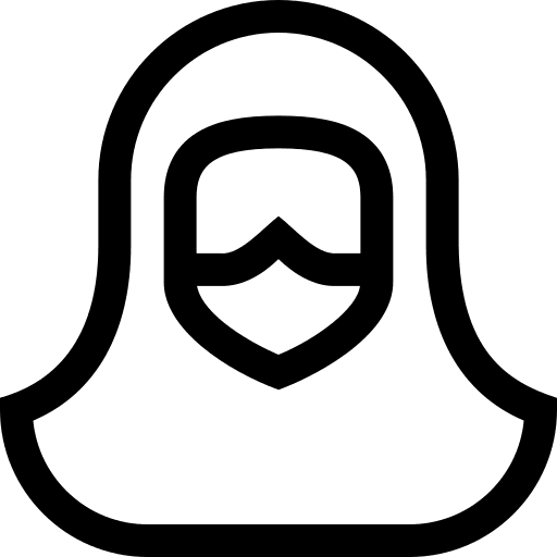 Hazmat user security protective equipement icon