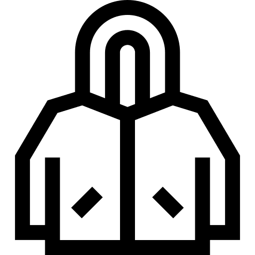 Raincoat garment raincoat clothing icon