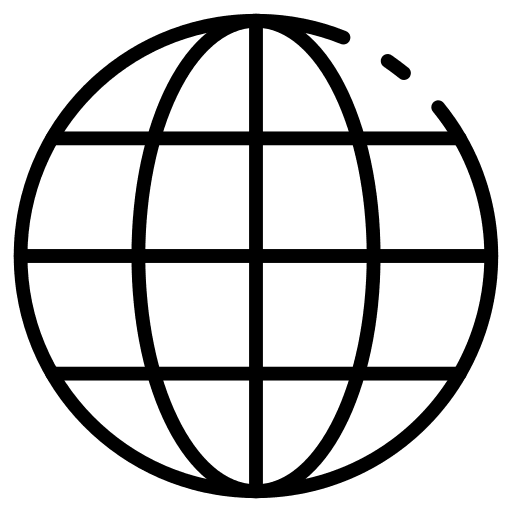 World planet grid internet icon