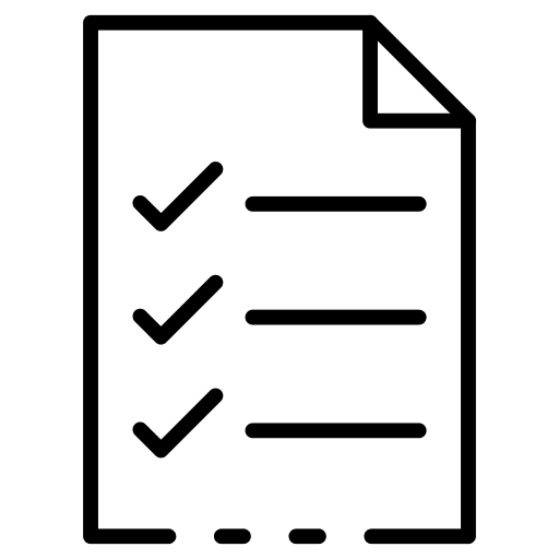 Checklist checklist submission file icon