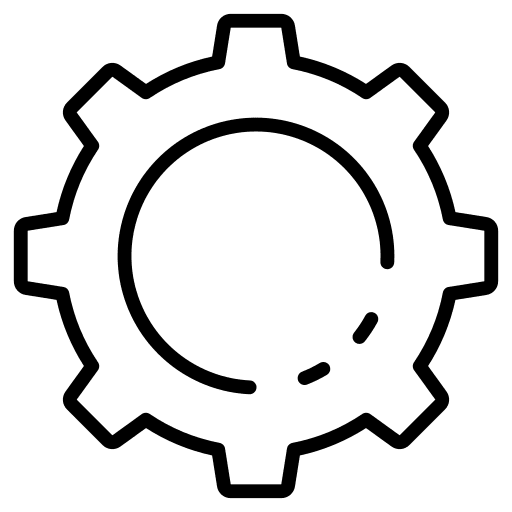 Cogwheel configuration gear tool icon