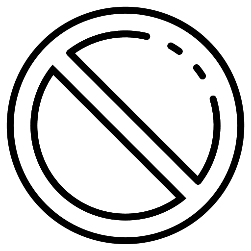 Forbidden block forbidden limitation icon