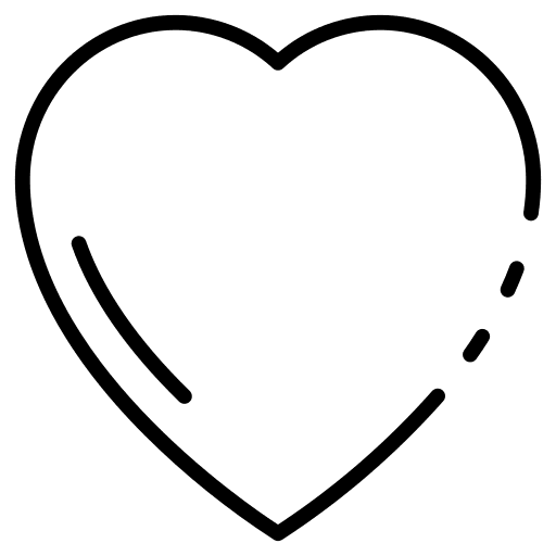 Heart like romantic heart icon