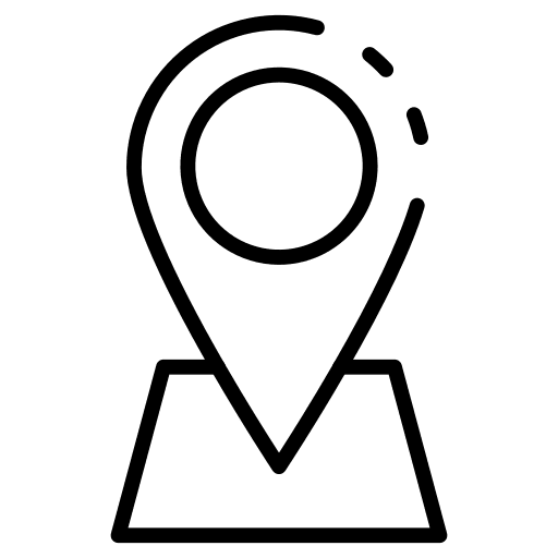 Location pin map placeholder icon