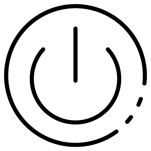 Power shutdown power on start button icon