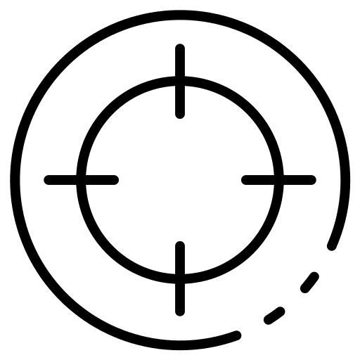 Target my location goal aim icon