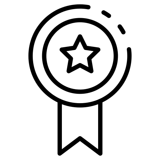 Badge certification achievement medal icon