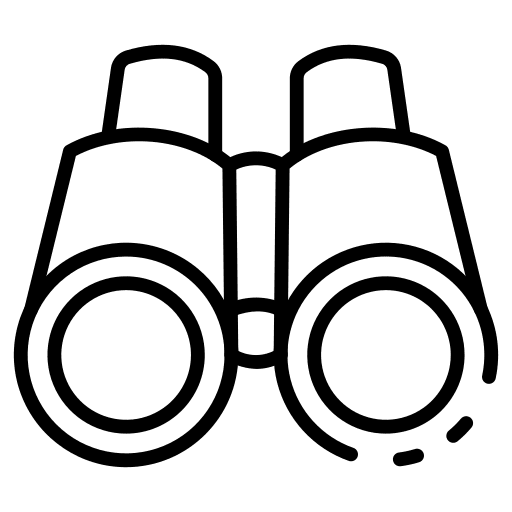 Binocular goggles outlook sight icon