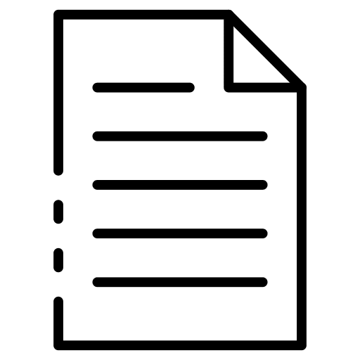 File text paper document icon