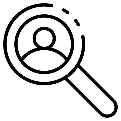 Search zoom search loupe icon