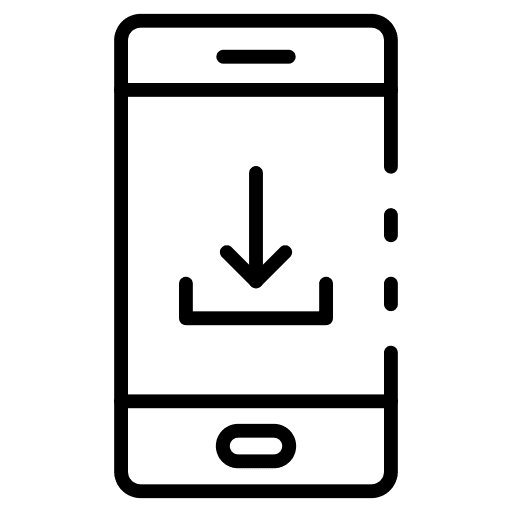 Download smartphone phone download icon