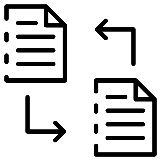 File sharing document archive file transfer icon