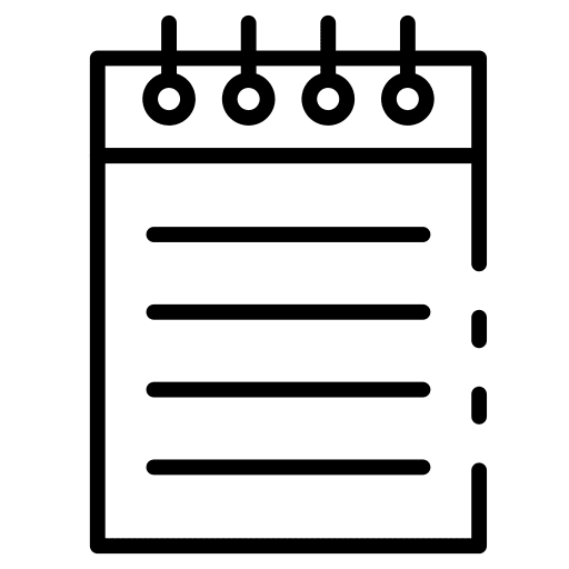 Notepad notepad note stationery icon