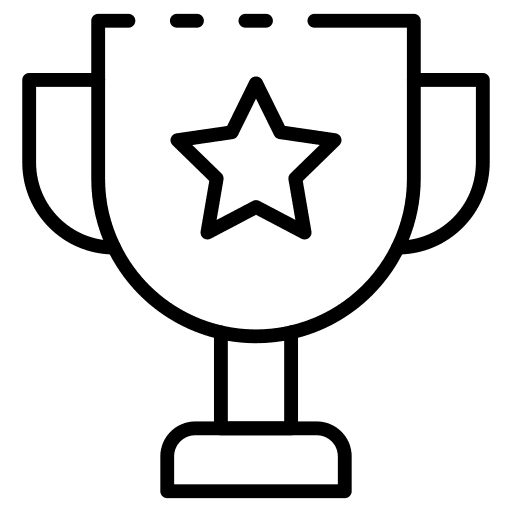 Trophy reward trophy winner icon