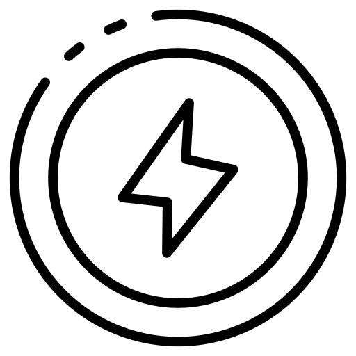 Energy thunder energy electricity icon