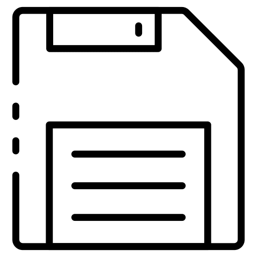 Floppy disk floppy disk save file technology icon