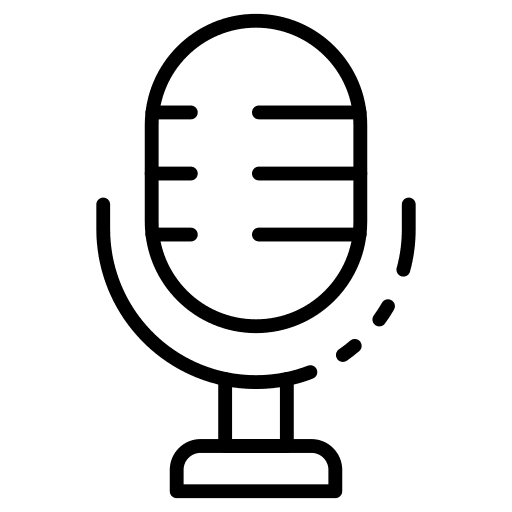 Microphone technology microphone voice recording icon