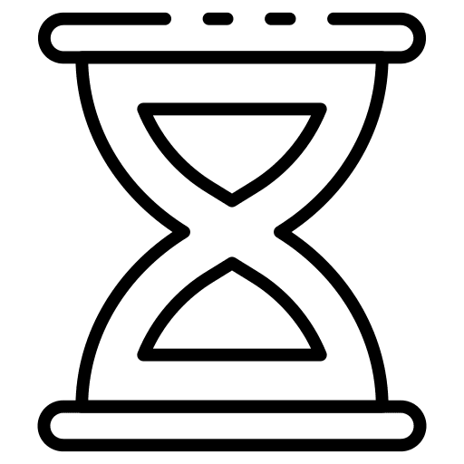 Sand clock hourglass time sand clock icon