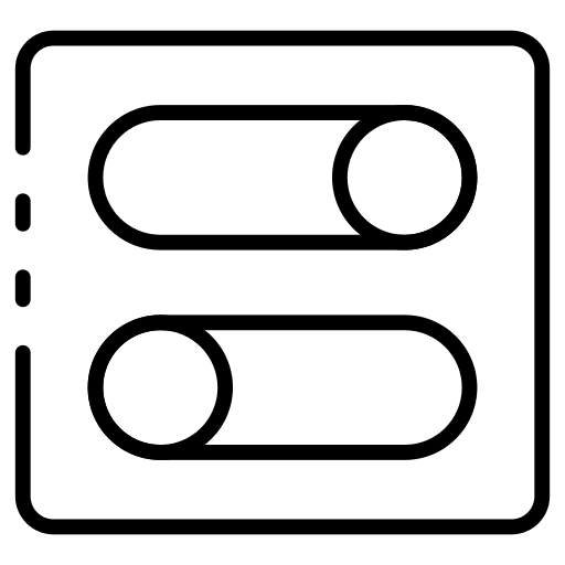 Switch off switch on button toggle icon