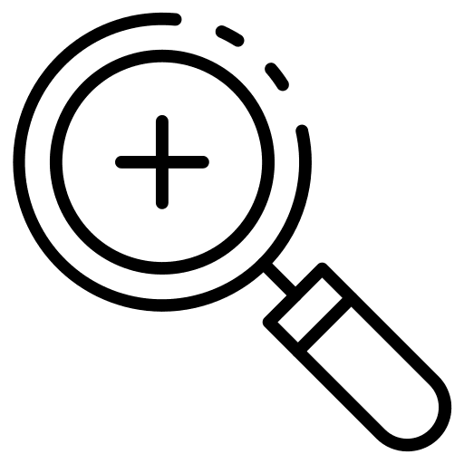 Magnifying glass search magnifying glass zoom in icon