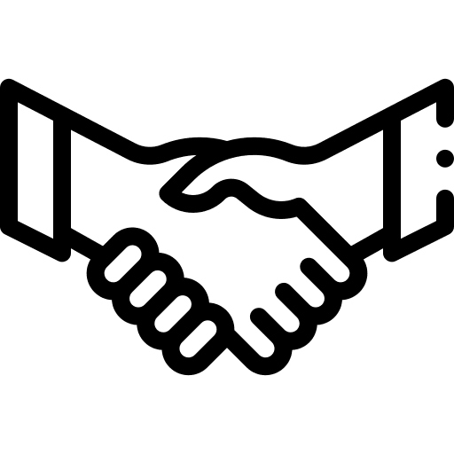 Handshake acknowledge hands and gestures handshake icon