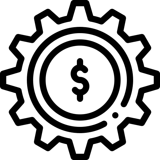 Money management salesforce dollar budget icon