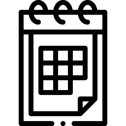 Calendar organization schedule date icon