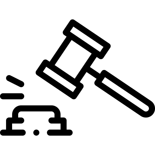 Gavel law miscellaneous hammer icon