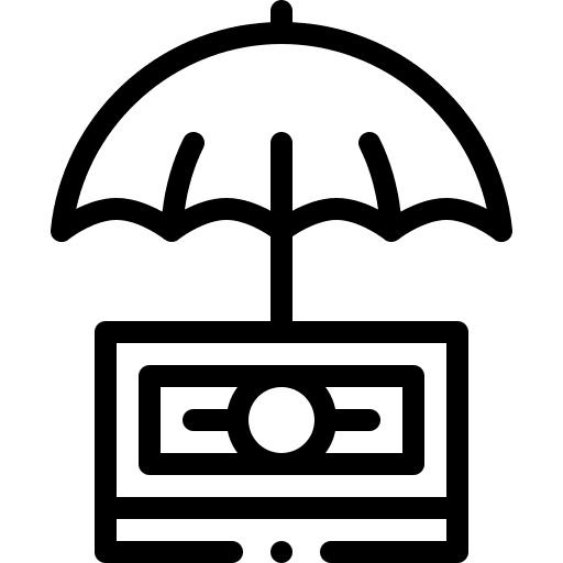 Money business and finance protection insurance icon