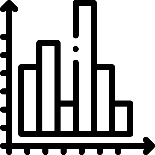 Bar chart business bar chart bar graph icon