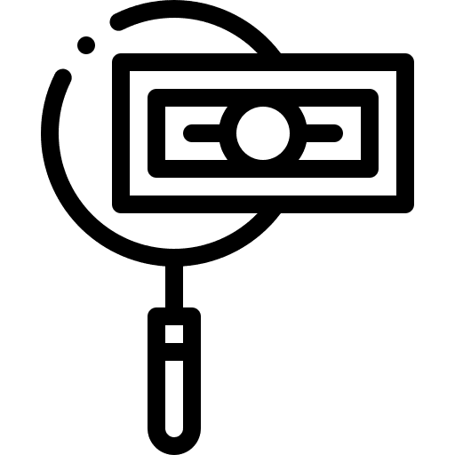 Searching banking finance economy icon