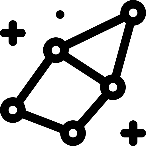 Cepheus science constellation star icon