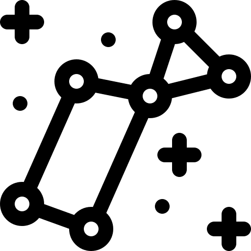 Harp harp science star icon