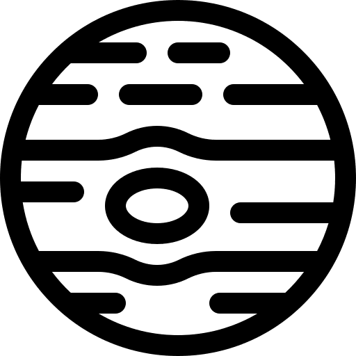 Jupiter planet miscellaneous space icon