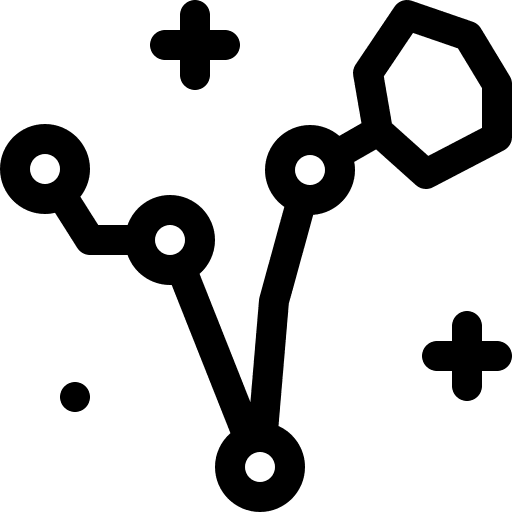 Pisces sky science astronomy icon