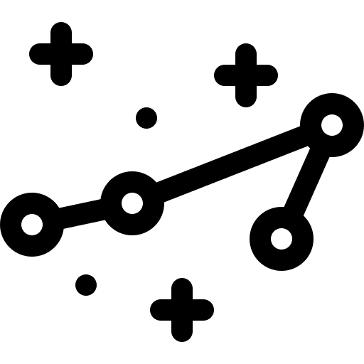Telescopium astronomy sky constellation icon