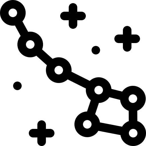 Ursa minor universe astronomy star icon
