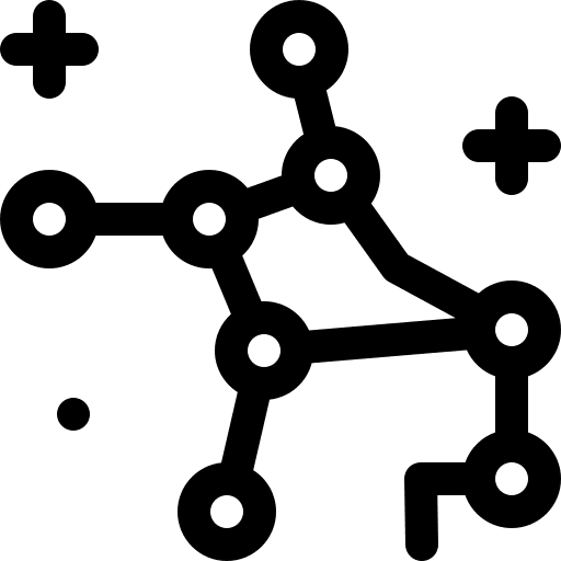 Virgo science universe sky icon