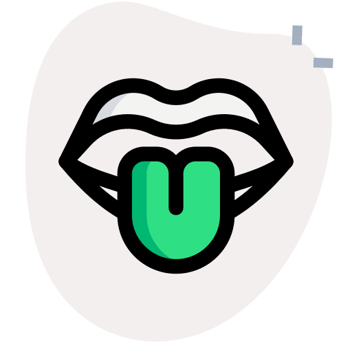 Tongue out flavor mouth tongue icon