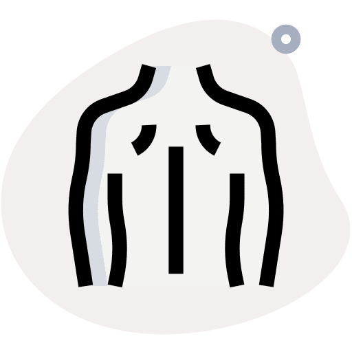 Back ache medical back part icon