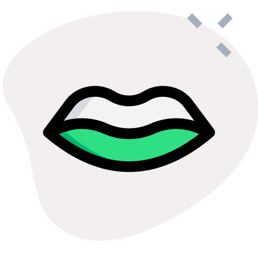 Lips healthcare and medical kiss body part icon