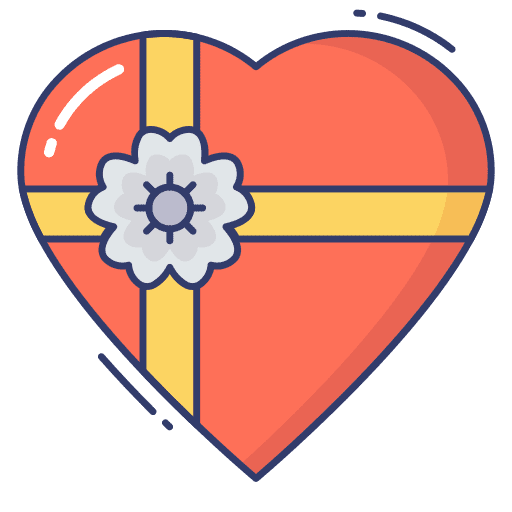 Heart love and romance heart like icon