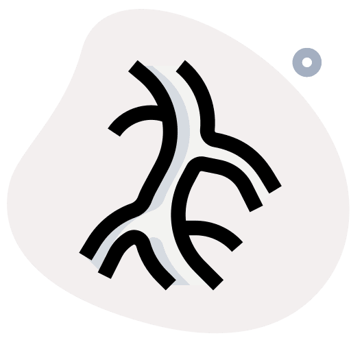 Veins blood vessel human body connections icon