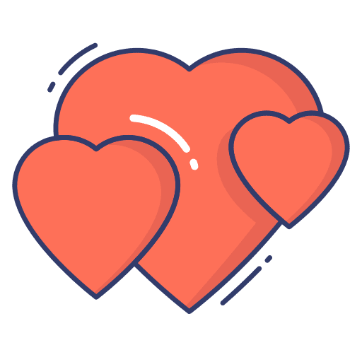 Heart heart love and romance love icon