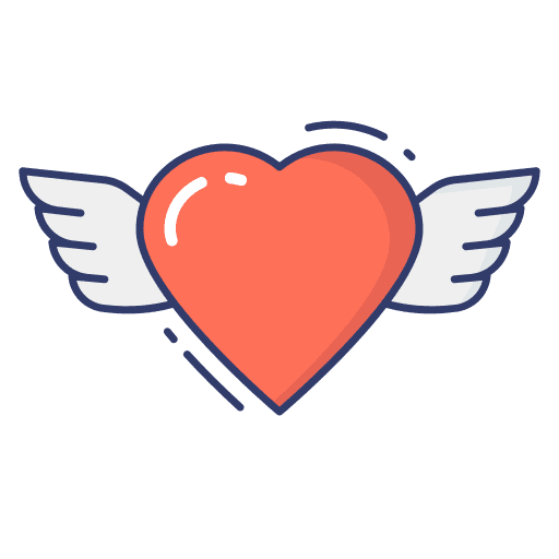 Love love love and romance fly icon