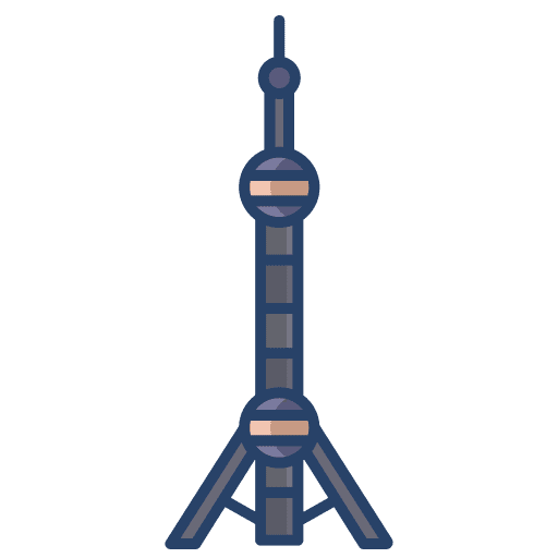 Oriental pearl tower television shanghai cultures icon