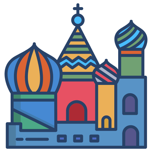 Cathedral of saint basil architecture and city russia building icon