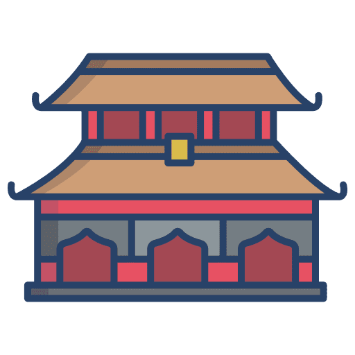 Forbidden city architecture and city china landmark icon