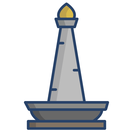 Monas tower architecture and city indonesia landmark icon